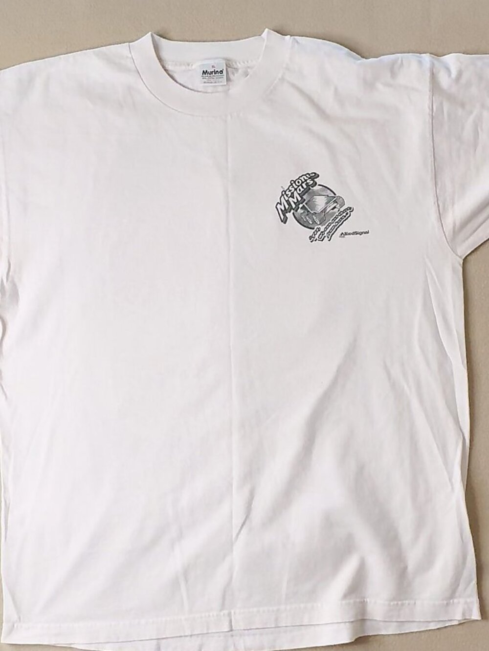 Vintage Murina Mars Pathfinder ATSE DSN T-Shirt White Single Stitch XL USA
